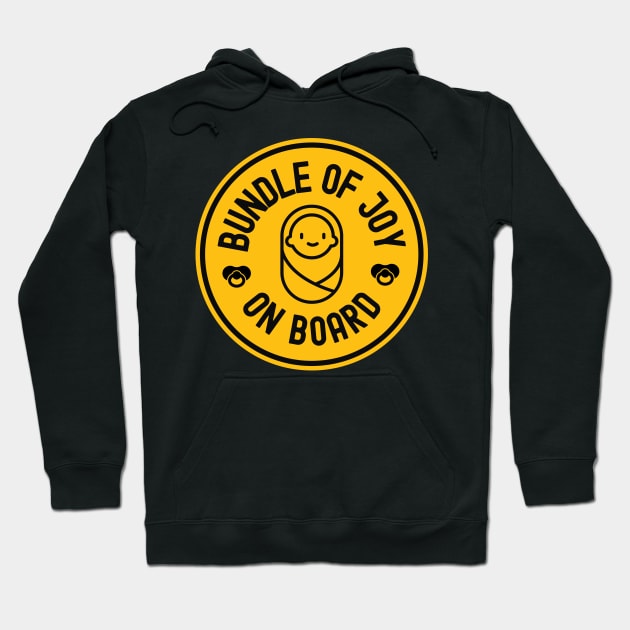 Baby On Board Bundle Of Joy Bumper Hoodie by FTF DESIGNS